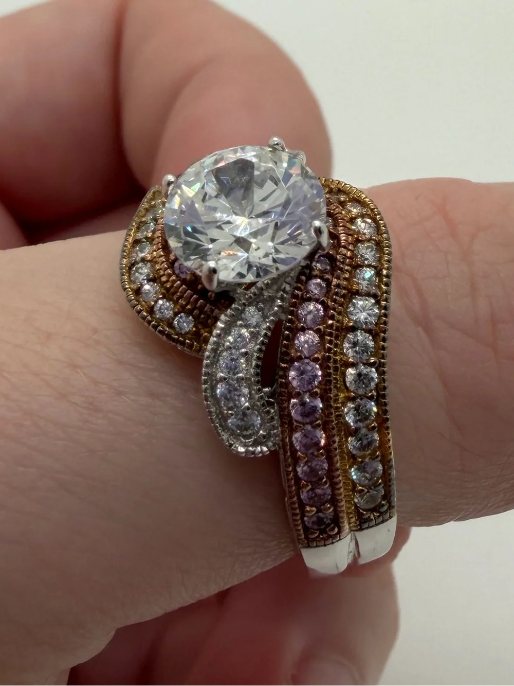 Vanna K CZ sterling ring size 9